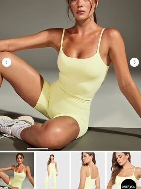 Oner Active pastel Yellow midi tank